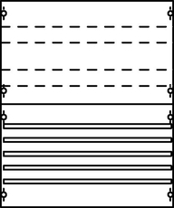 Панель с системой шин 250А 2ряда/4рейки | 2V02A | ABB